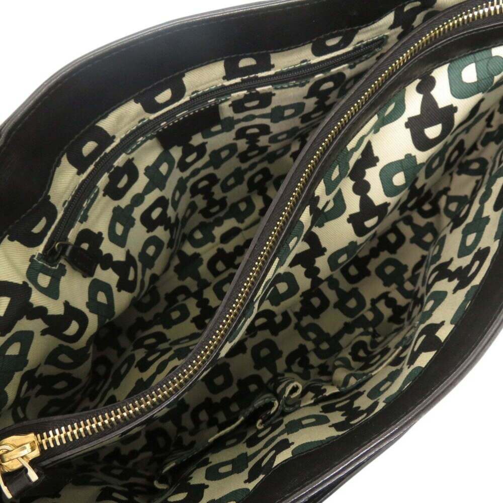 GUCCI Authentic Black Leather Tote Bag - Picture 8 of 10